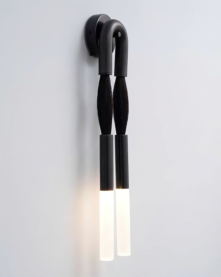 Hästhår Vägglampa