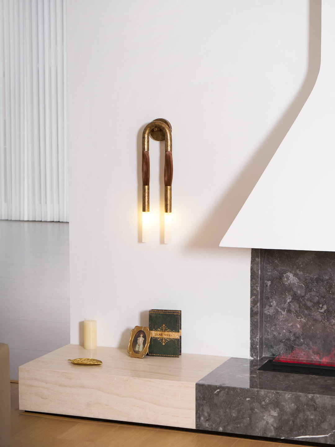 Hästhår Vägglampa