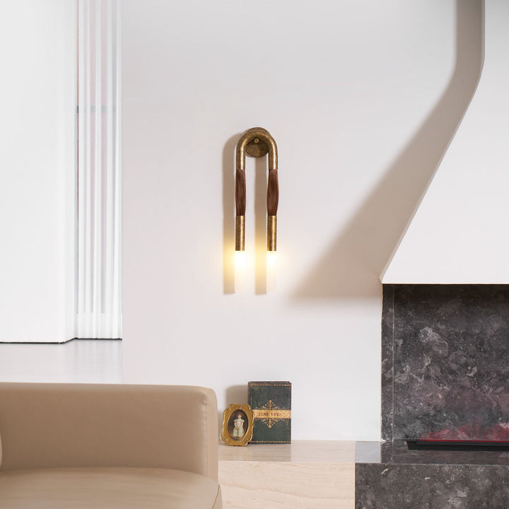 Hästhår Vägglampa