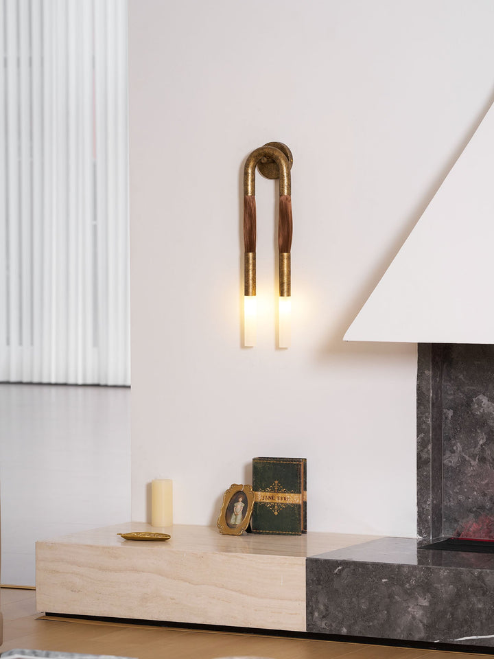 Hästhår Vägglampa