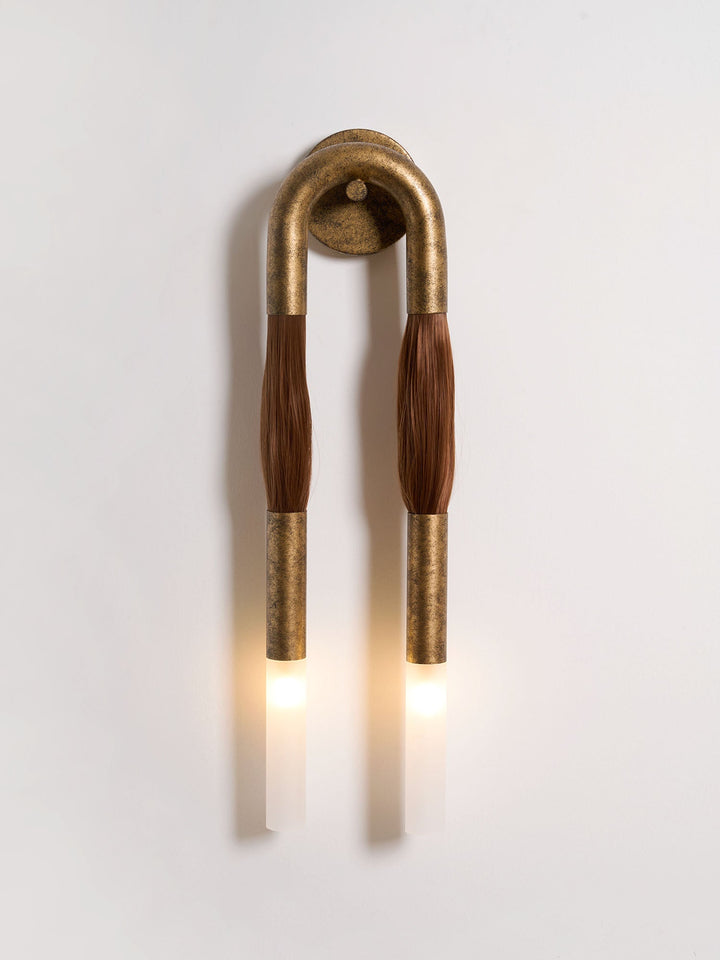 Hästhår Vägglampa