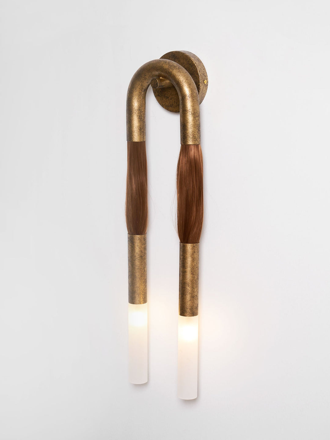 Hästhår Vägglampa