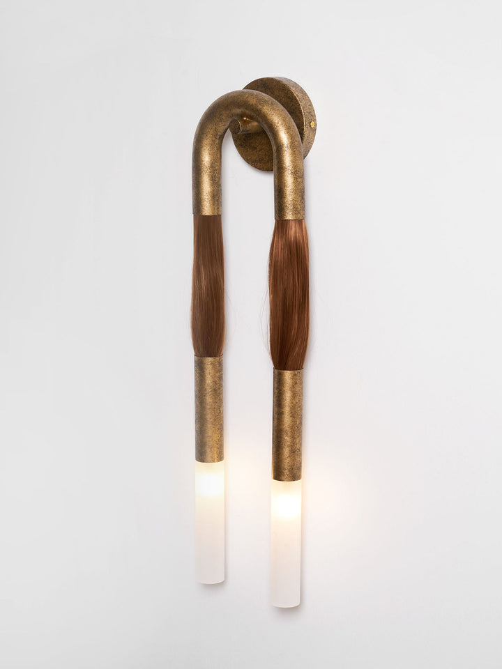 Hästhår Vägglampa