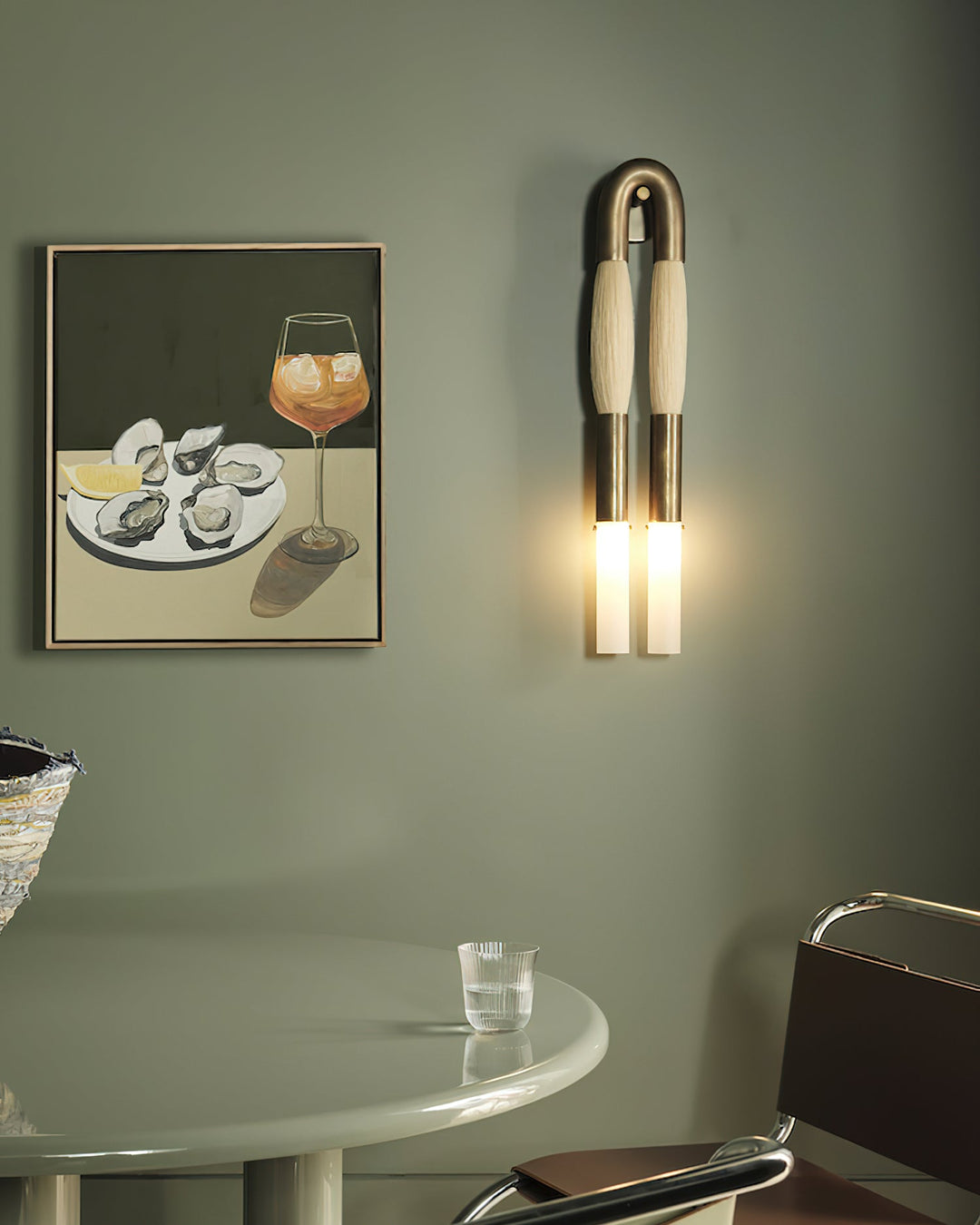 Hästhår Vägglampa