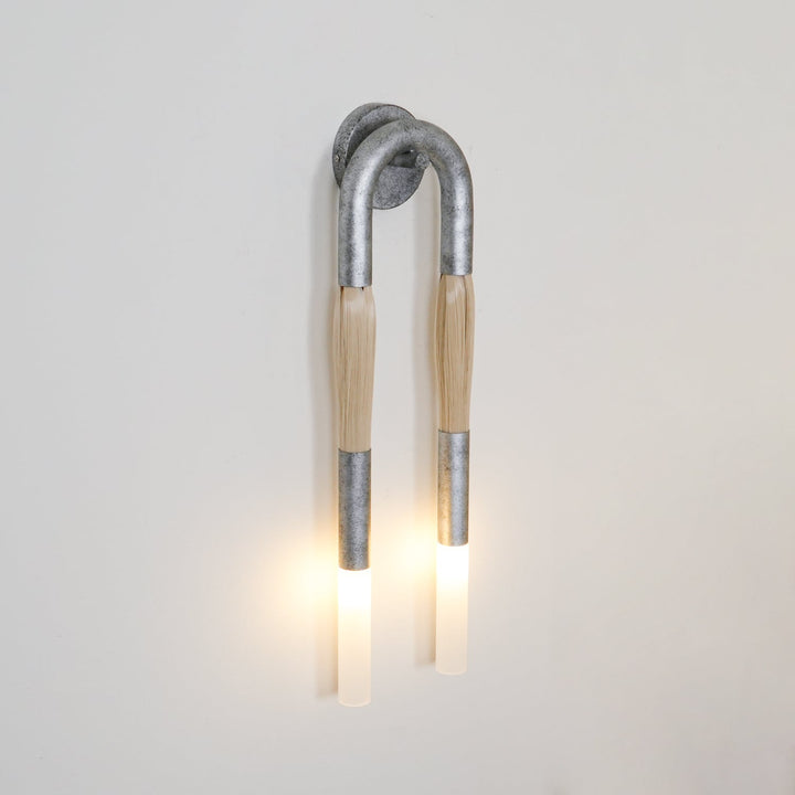 Hästhår Vägglampa