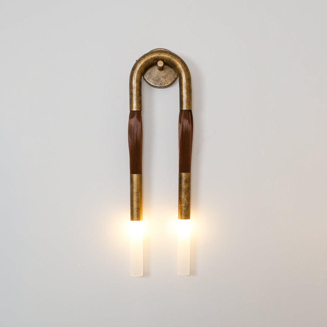 Hästhår Vägglampa