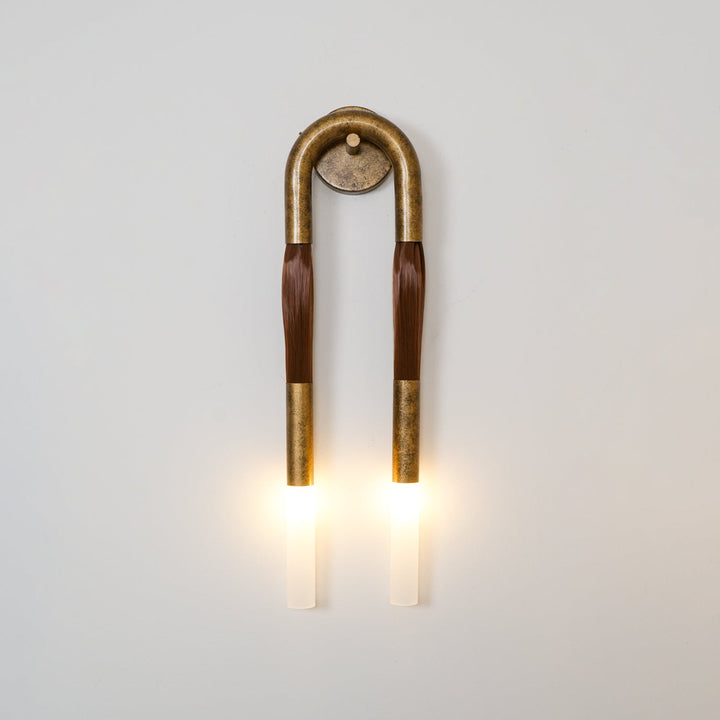 Hästhår Vägglampa