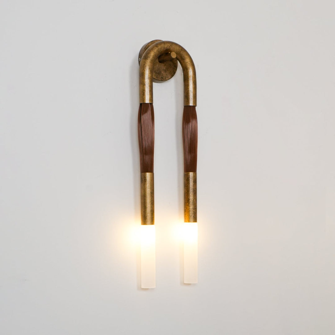 Hästhår Vägglampa
