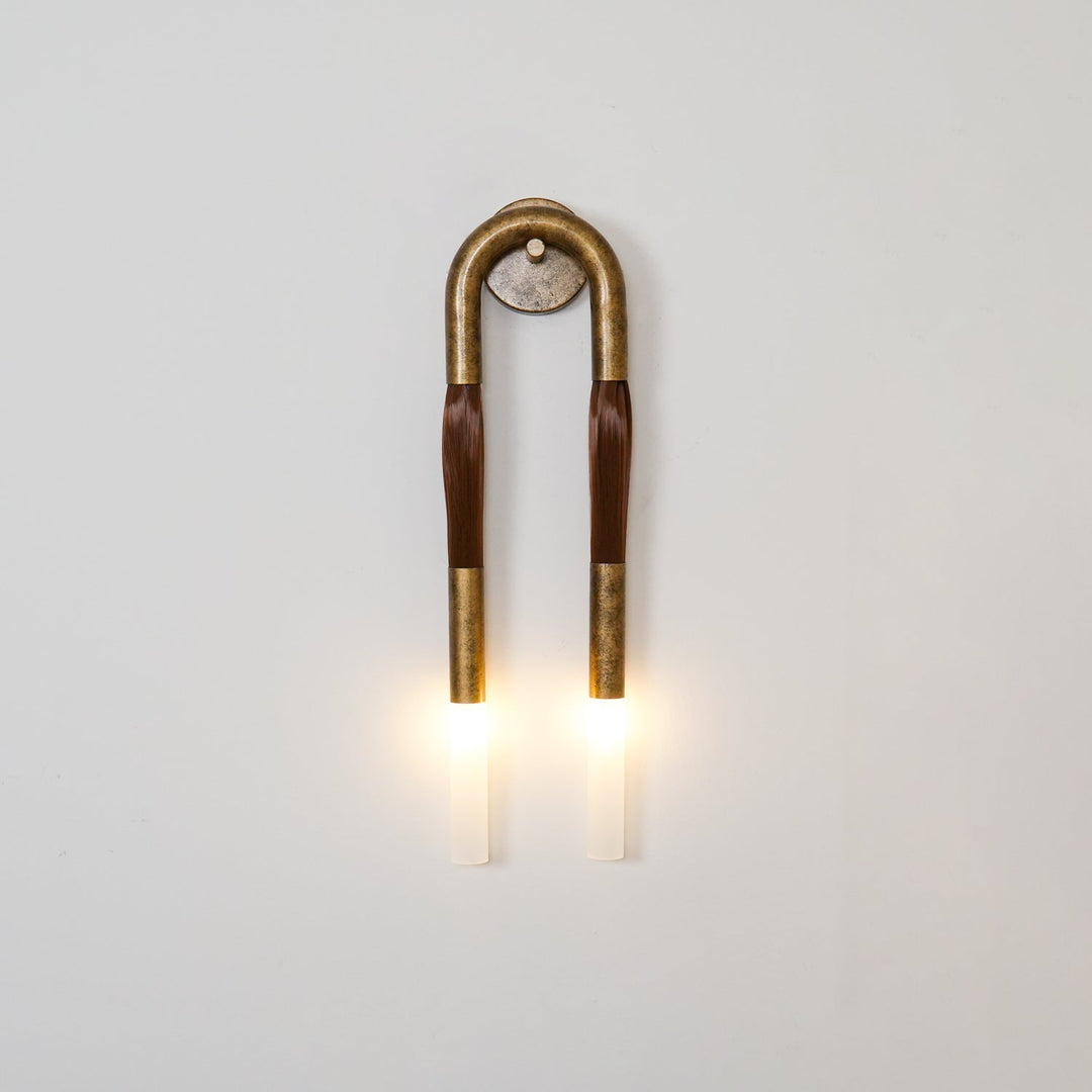 Hästhår Vägglampa