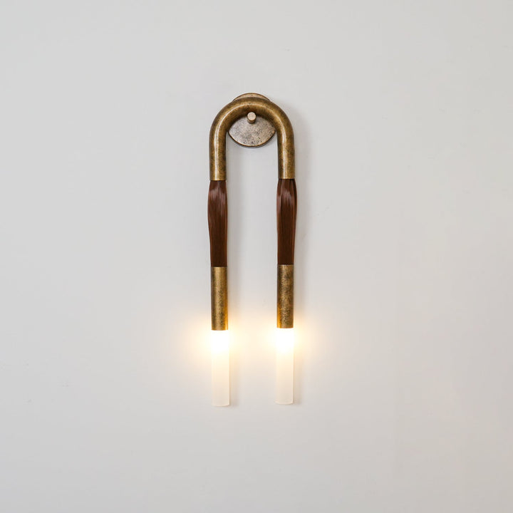Hästhår Vägglampa