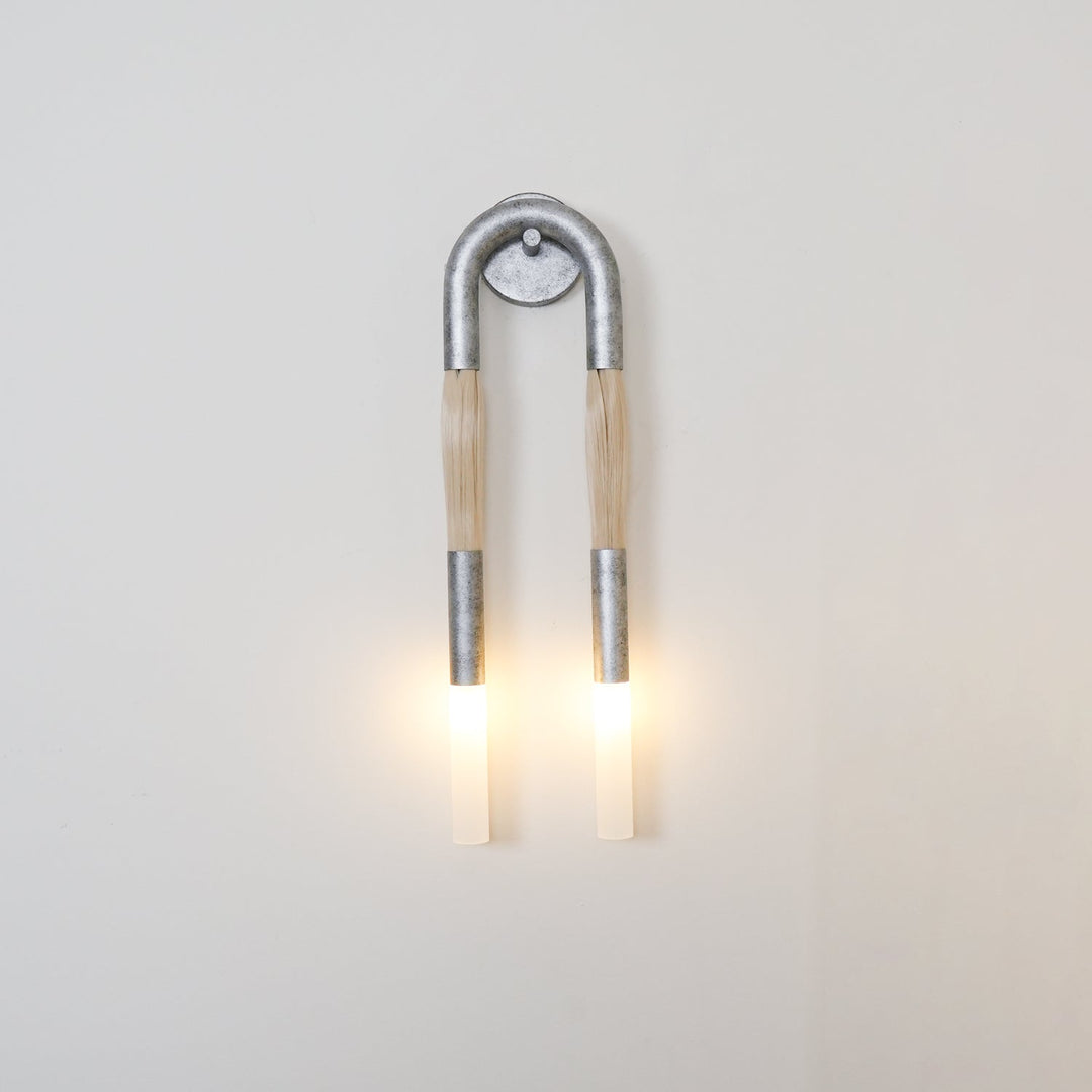 Hästhår Vägglampa