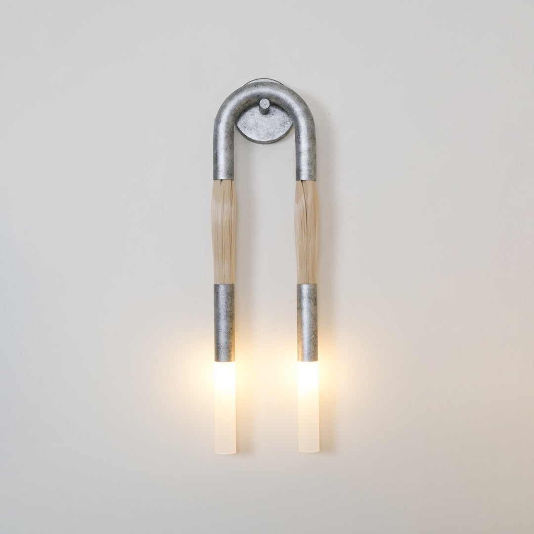 Hästhår Vägglampa