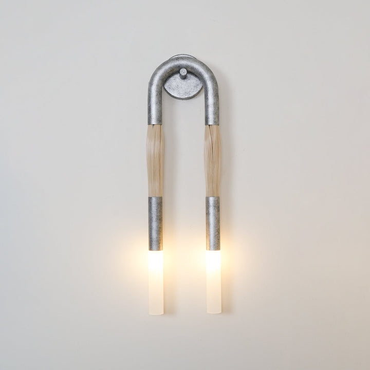 Hästhår Vägglampa