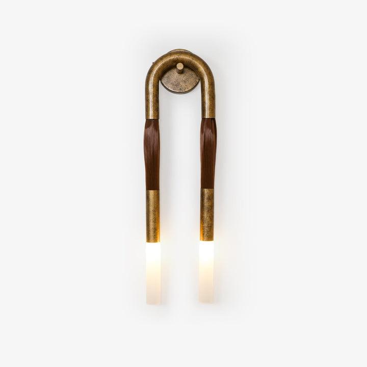 Hästhår Vägglampa