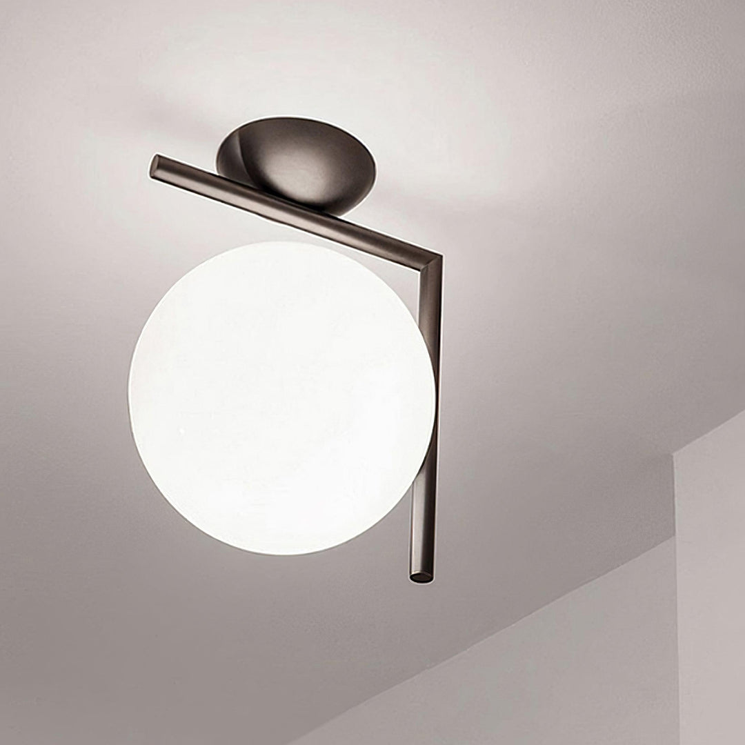 Blåst Glas Opal Glas Vägglampa