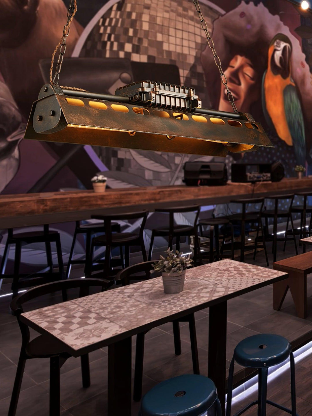Industriell Steampunk Kandelaber
