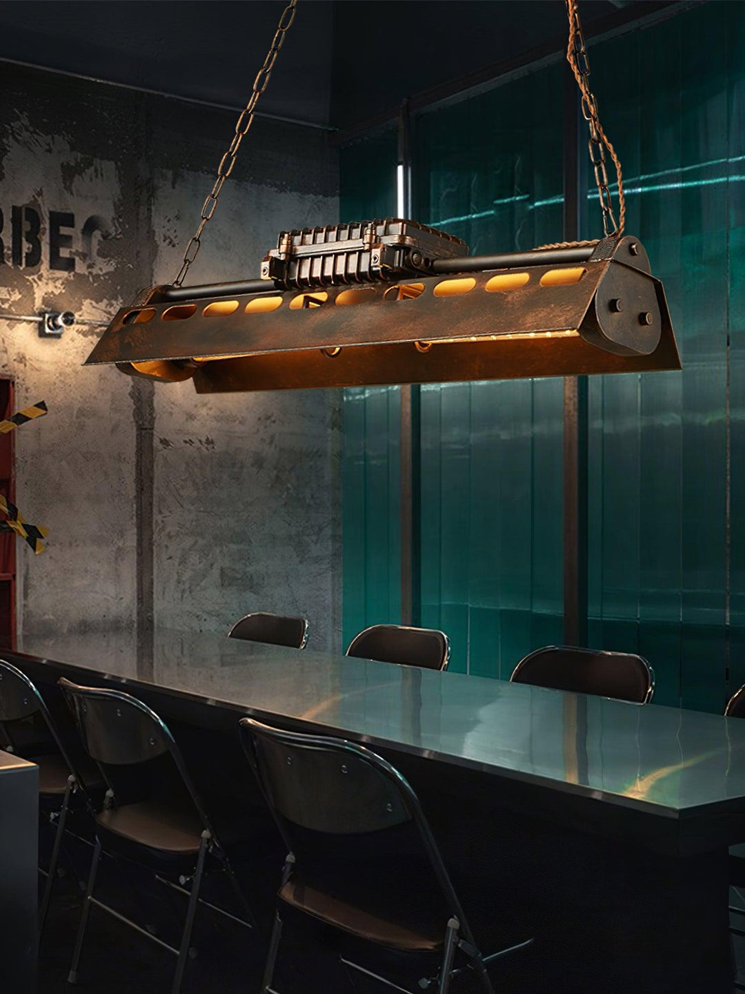 Industriell Steampunk Kandelaber