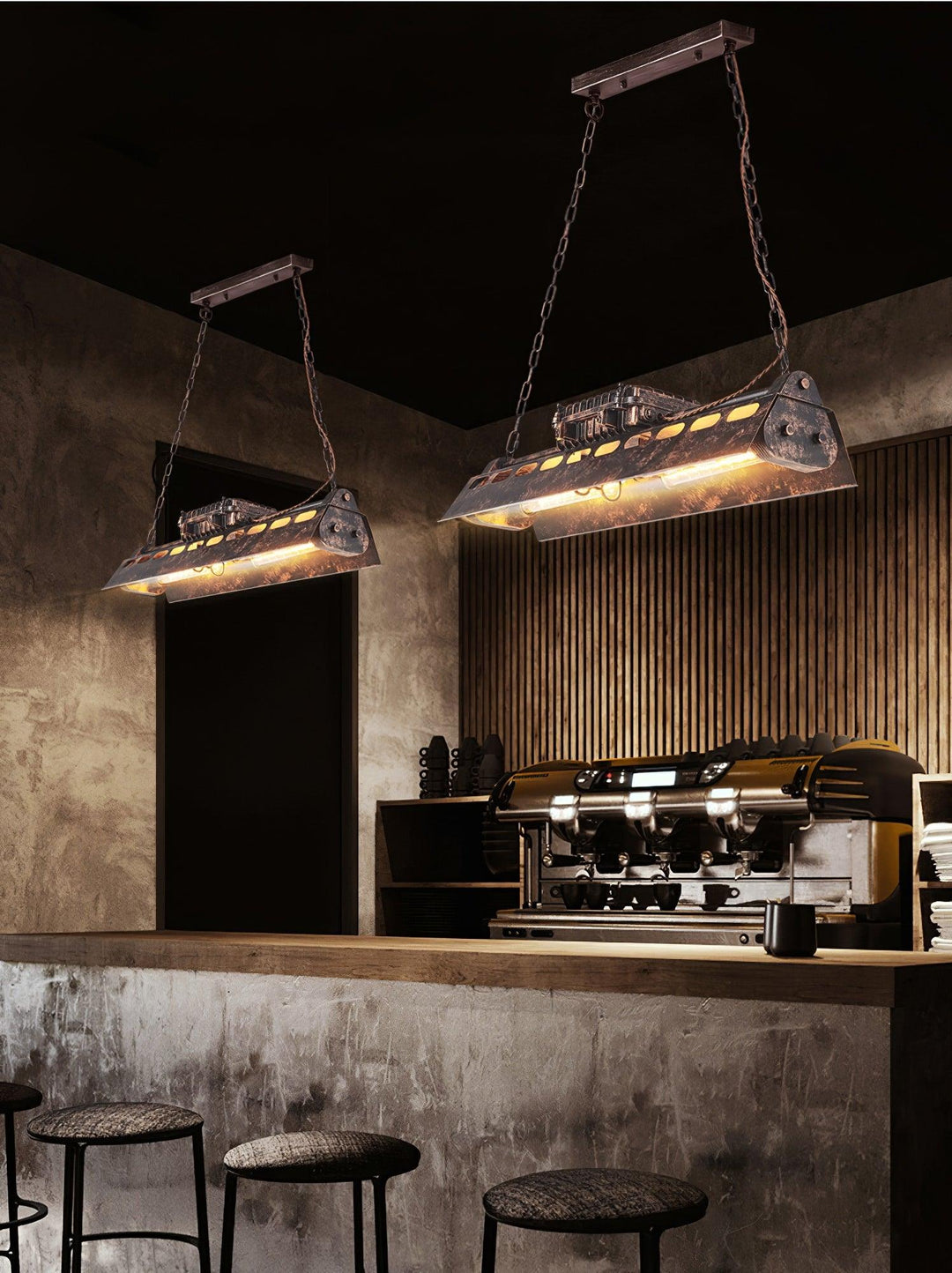 Industriell Steampunk Kandelaber