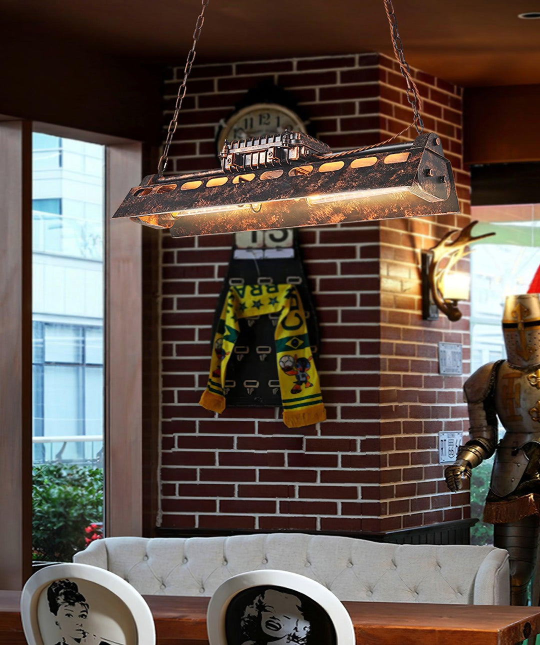Industriell Steampunk Kandelaber