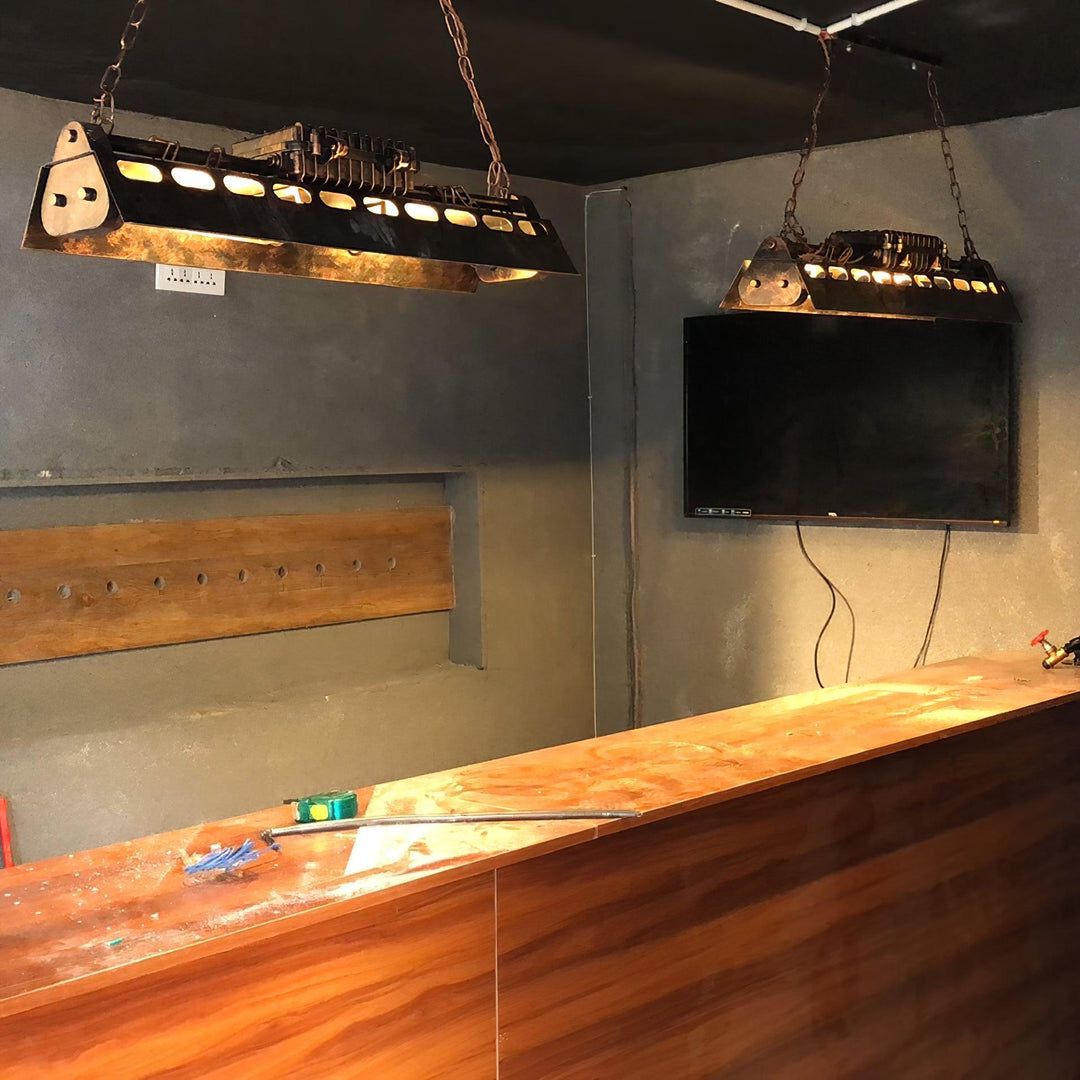 Industriell Steampunk Kandelaber