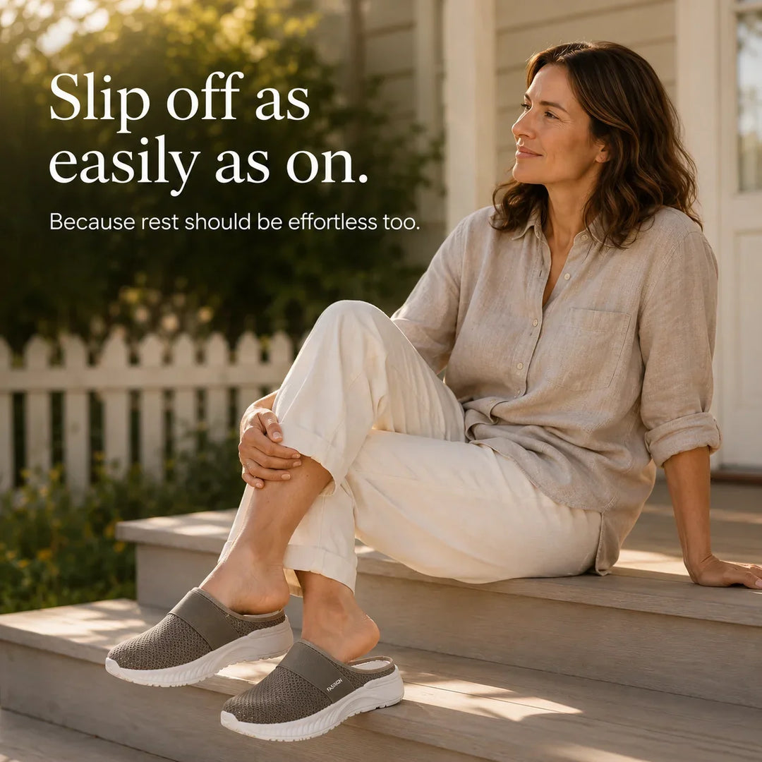 Stride &amp; Soft – Dam skor slip-on på plattform z siateczki, andningsbara, antypoślizgowe