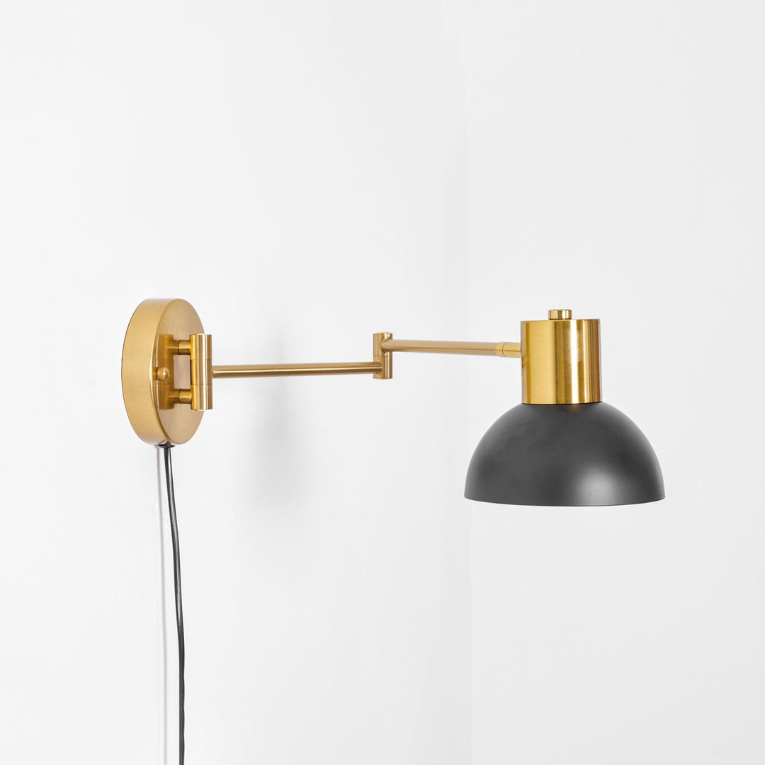 Justerbar Arm Plug In Vägglampa
