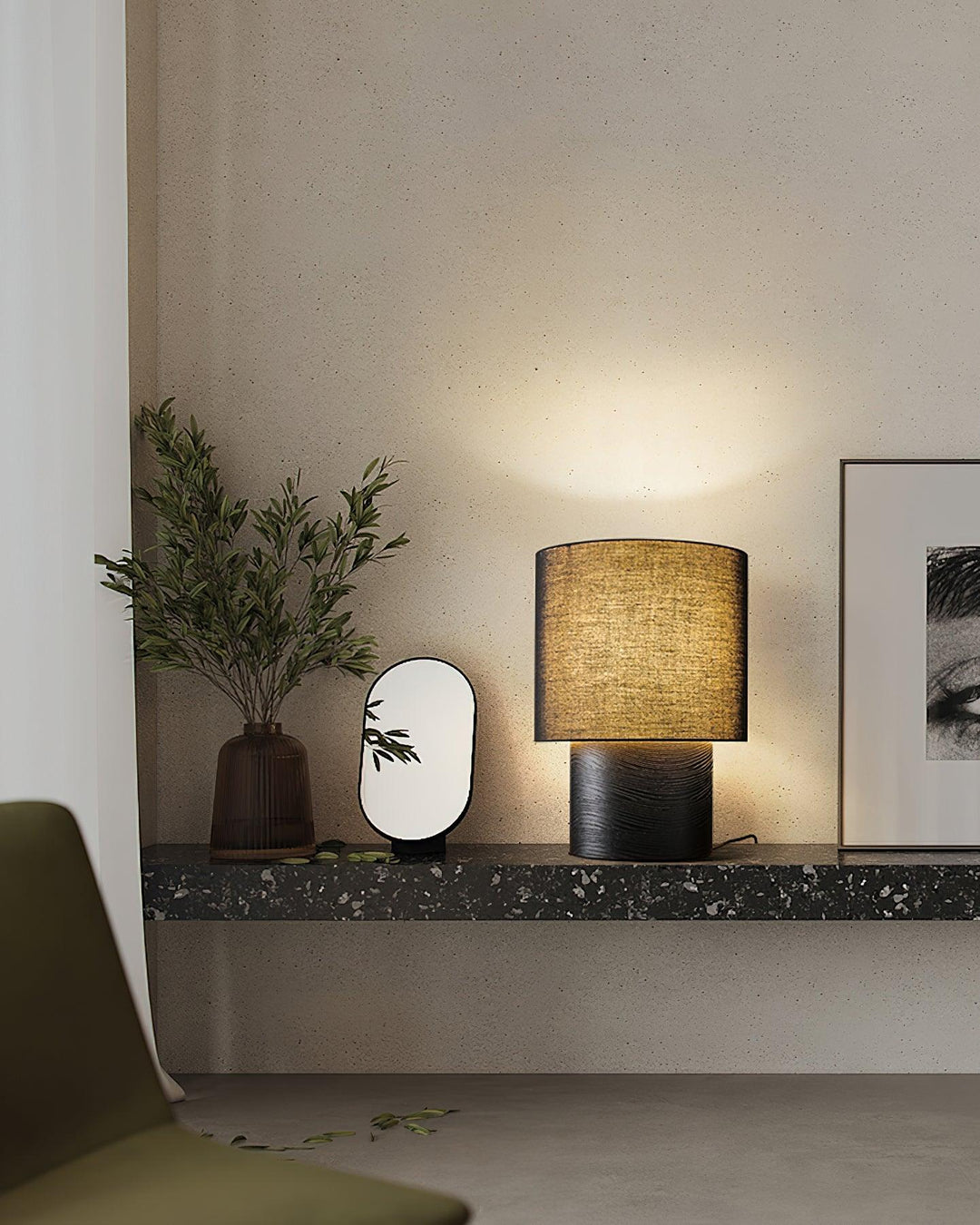 Japansk Wabi Sabi Bordslampa