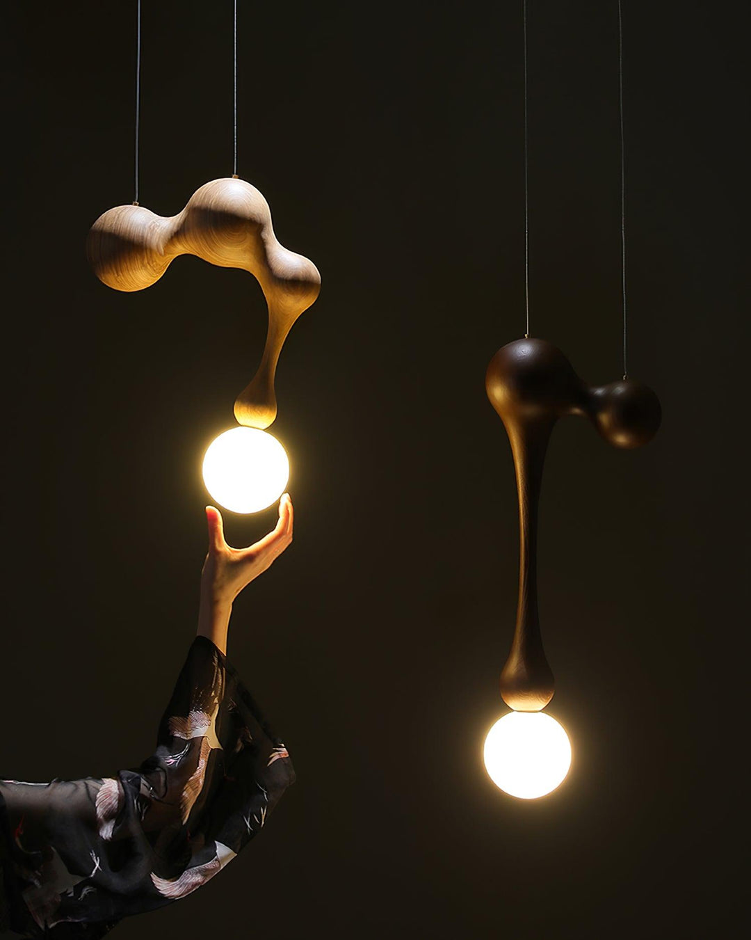 Jenna Trä Pendant Lamp