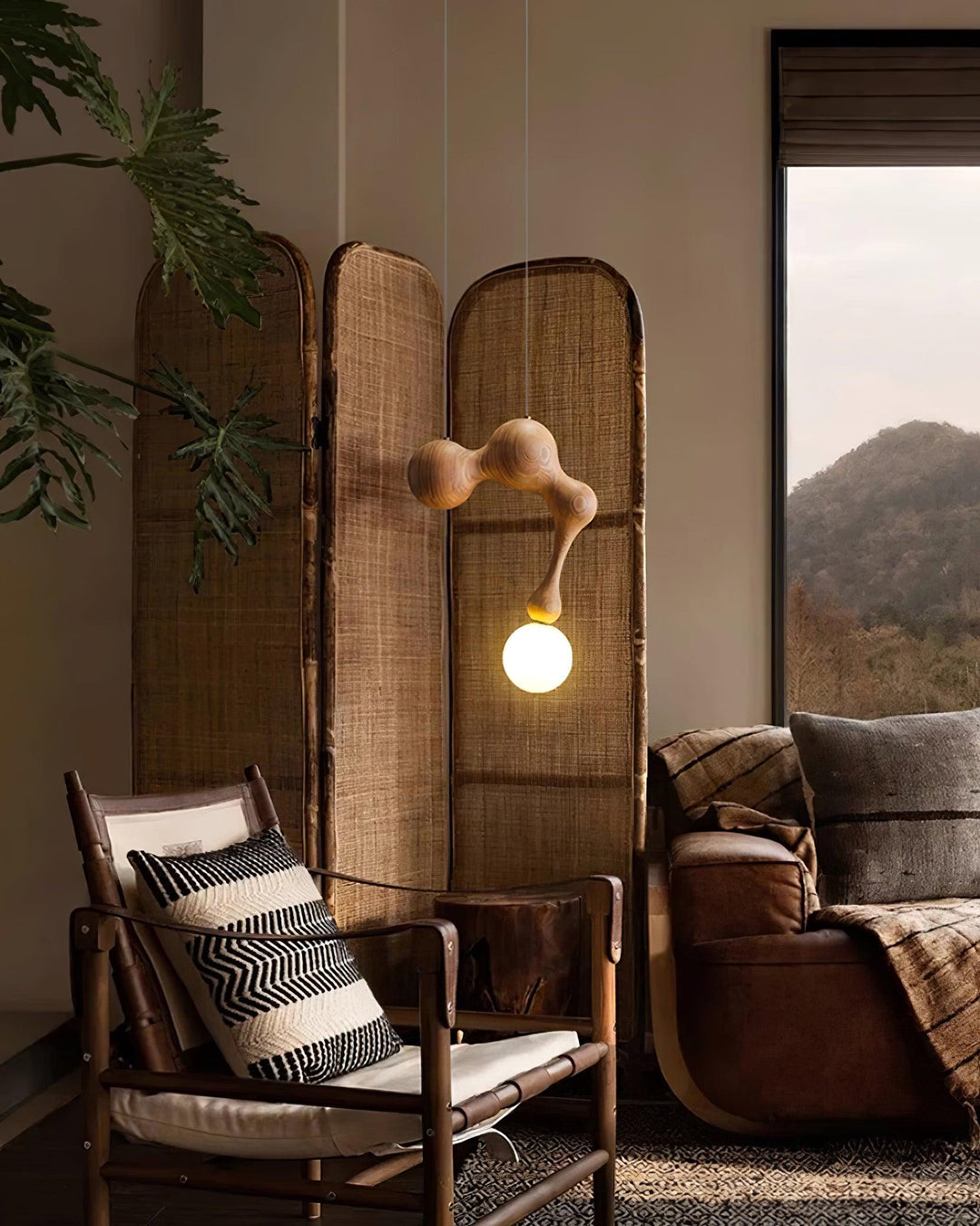 Jenna Trä Pendant Lamp