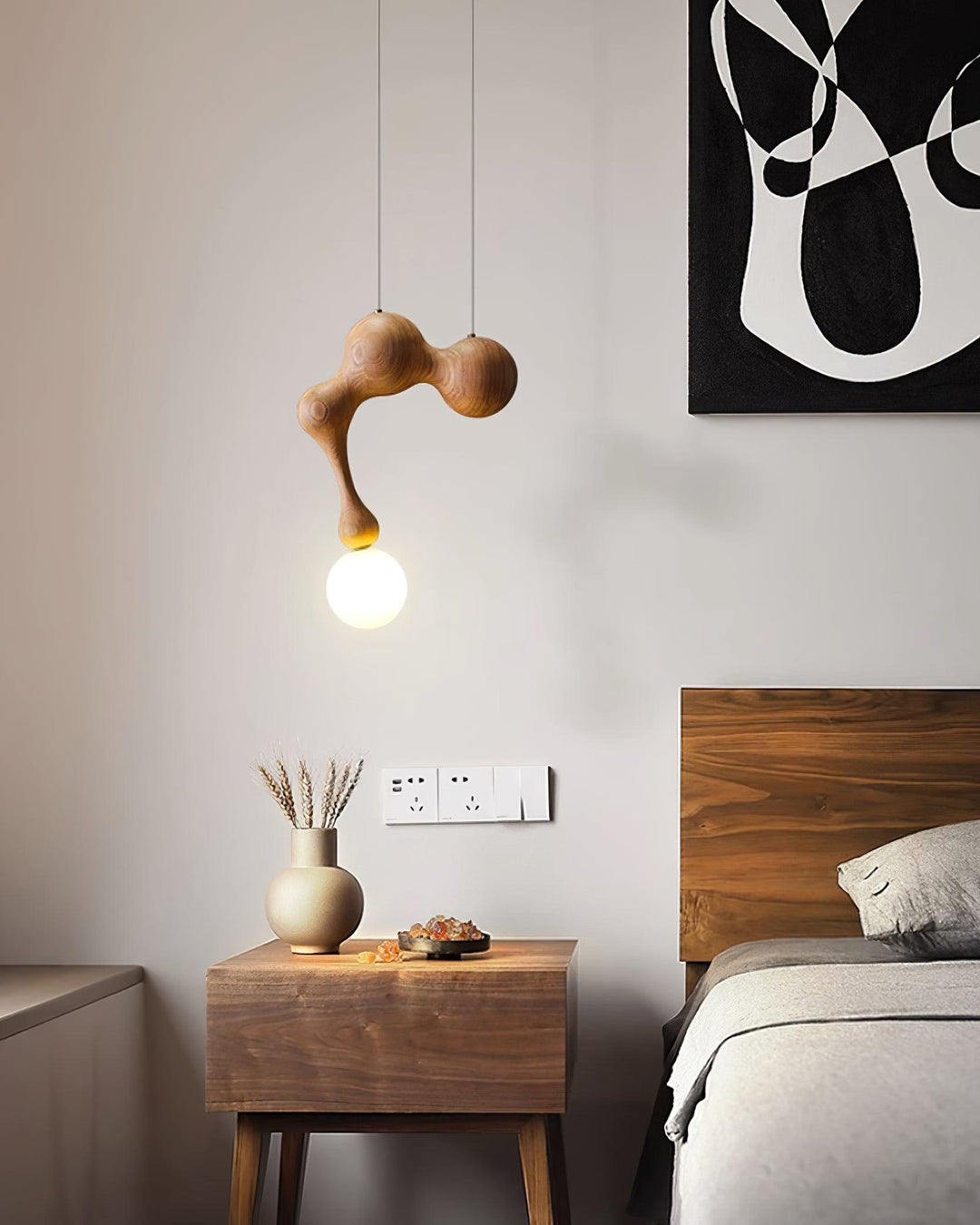 Jenna Trä Pendant Lamp