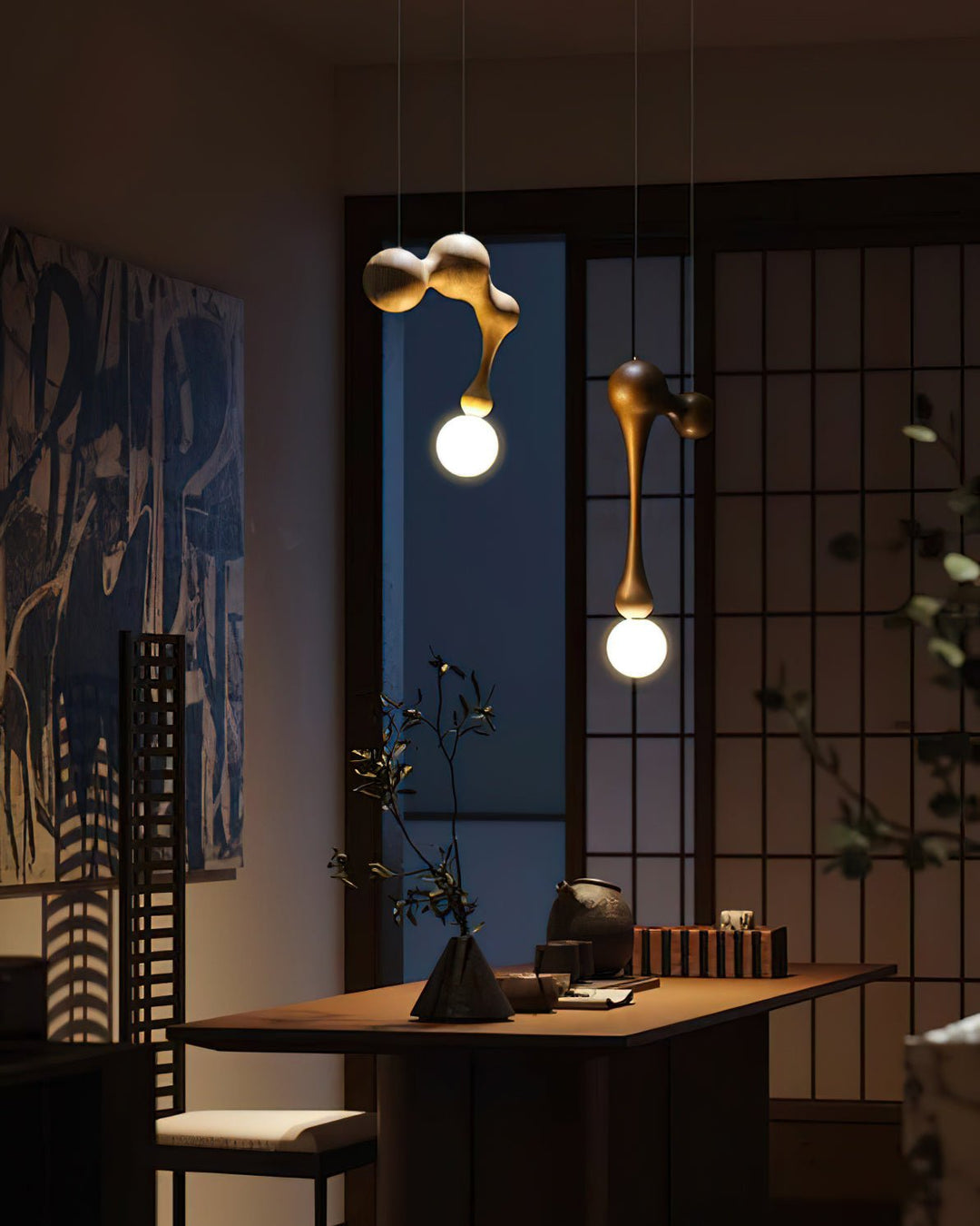 Jenna Trä Pendant Lamp