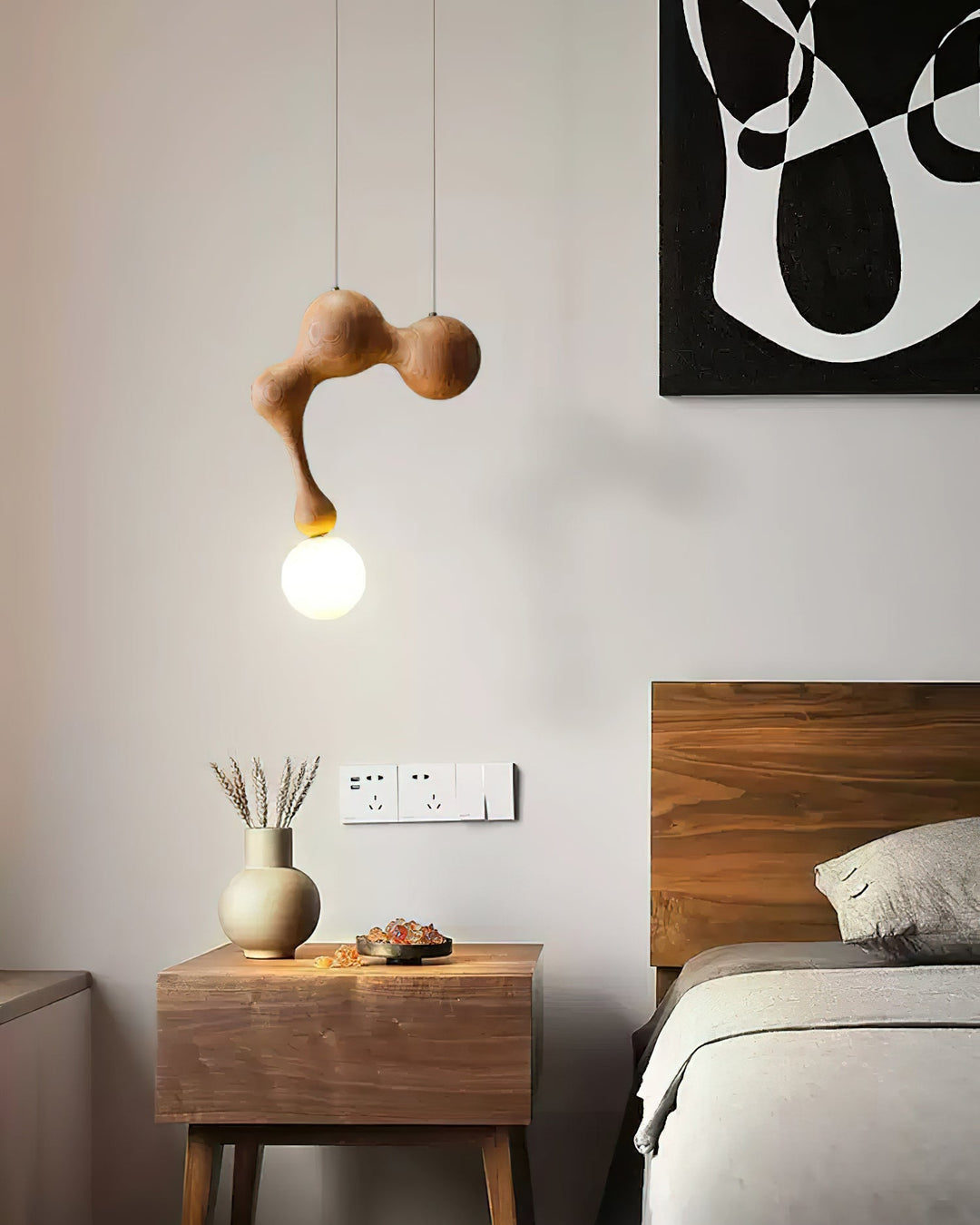 Jenna Trä Pendant Lamp
