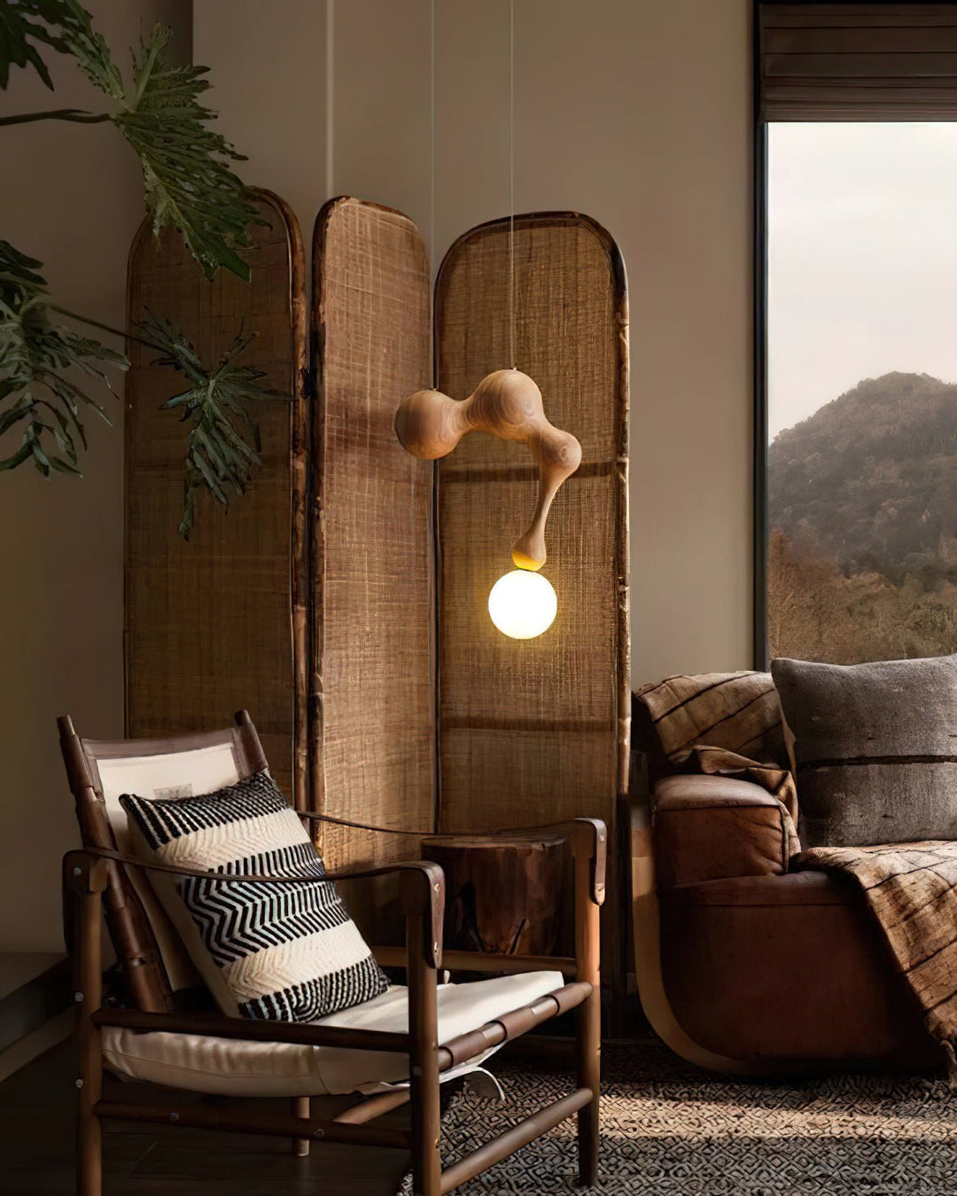 Jenna Trä Pendant Lamp