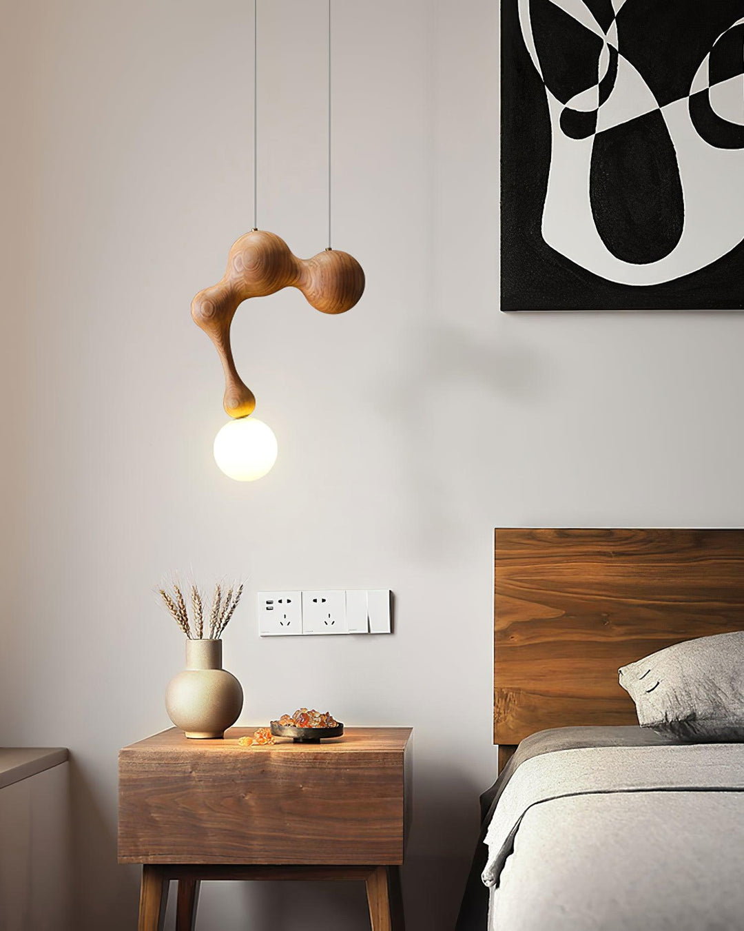 Jenna Trä Pendant Lamp