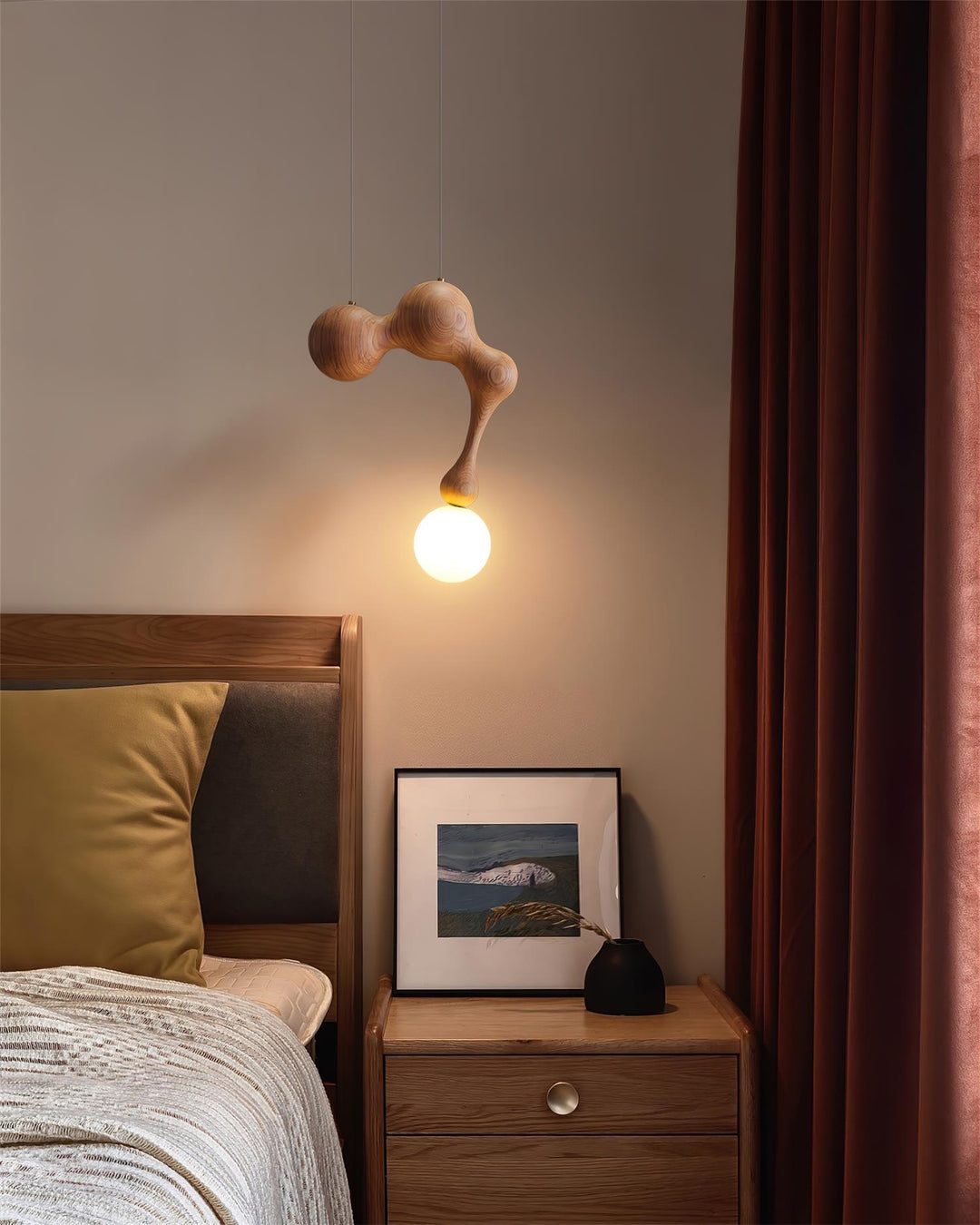 Jenna Trä Pendant Lamp
