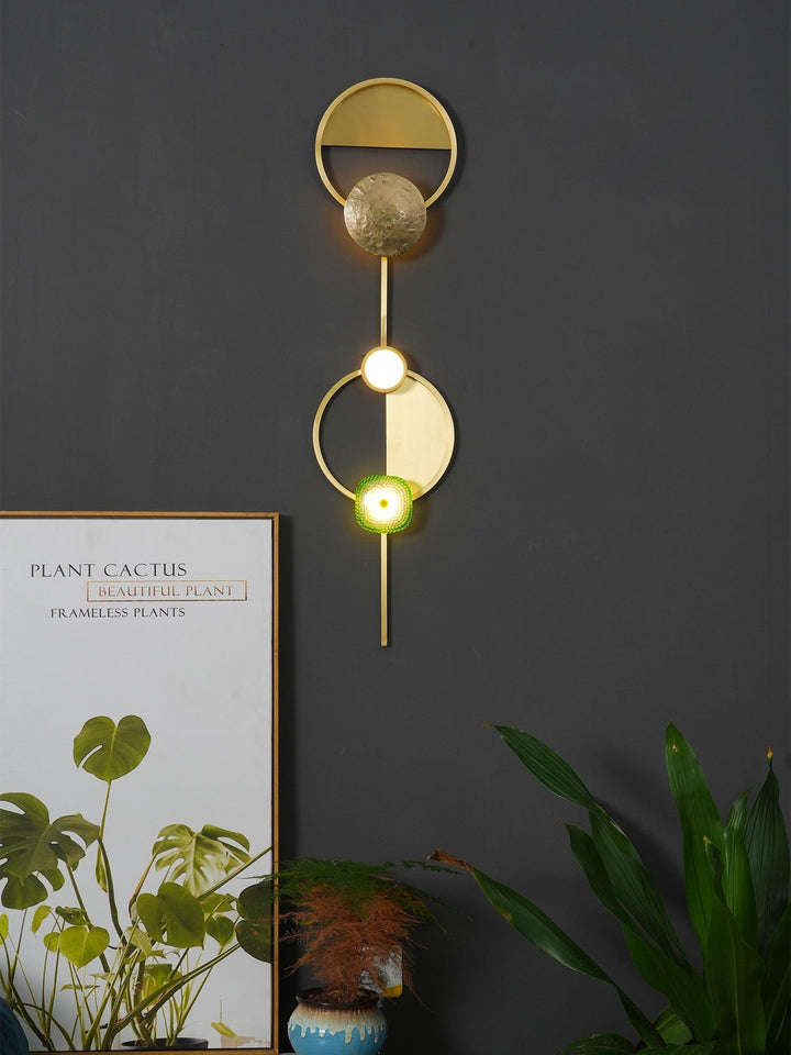 Ädelsten Vägglampa