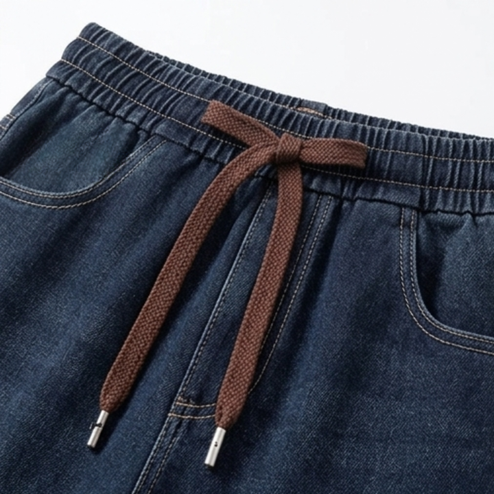 Velora – Byxor denim z vida ben på sznurek
