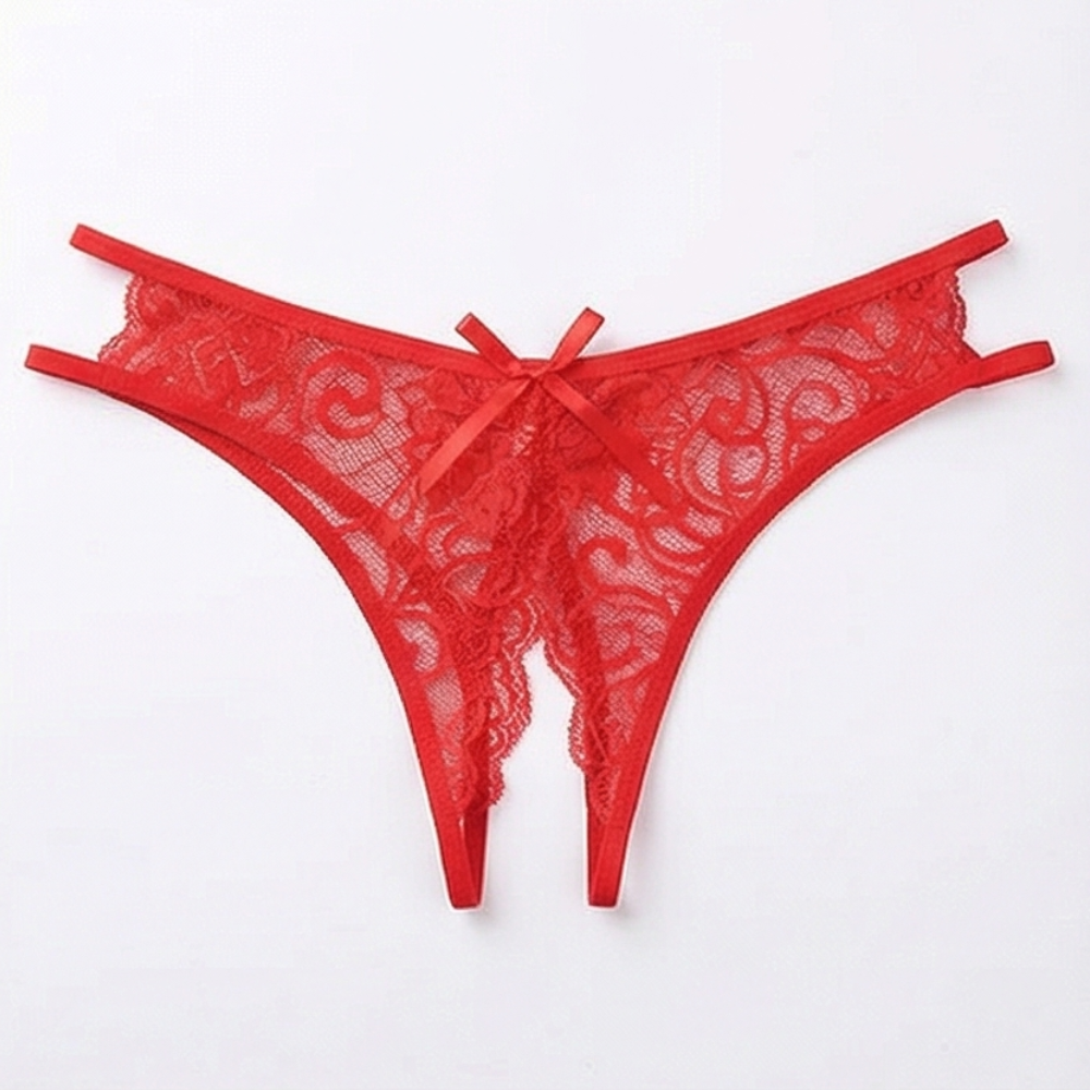 Velara – Kobiecy spets thong z otwartym krokiem