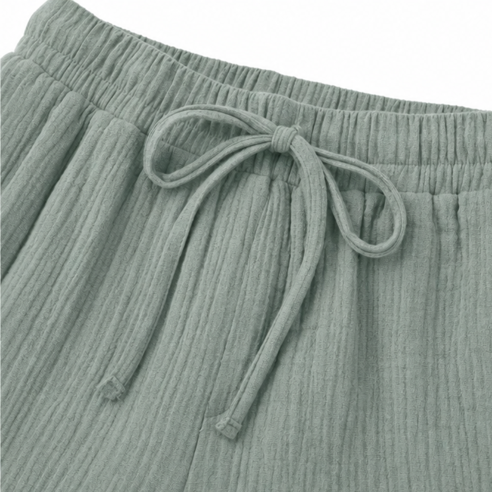 Linelle – Kobiece Byxor Cropped z Vida ben i Kieszeniami