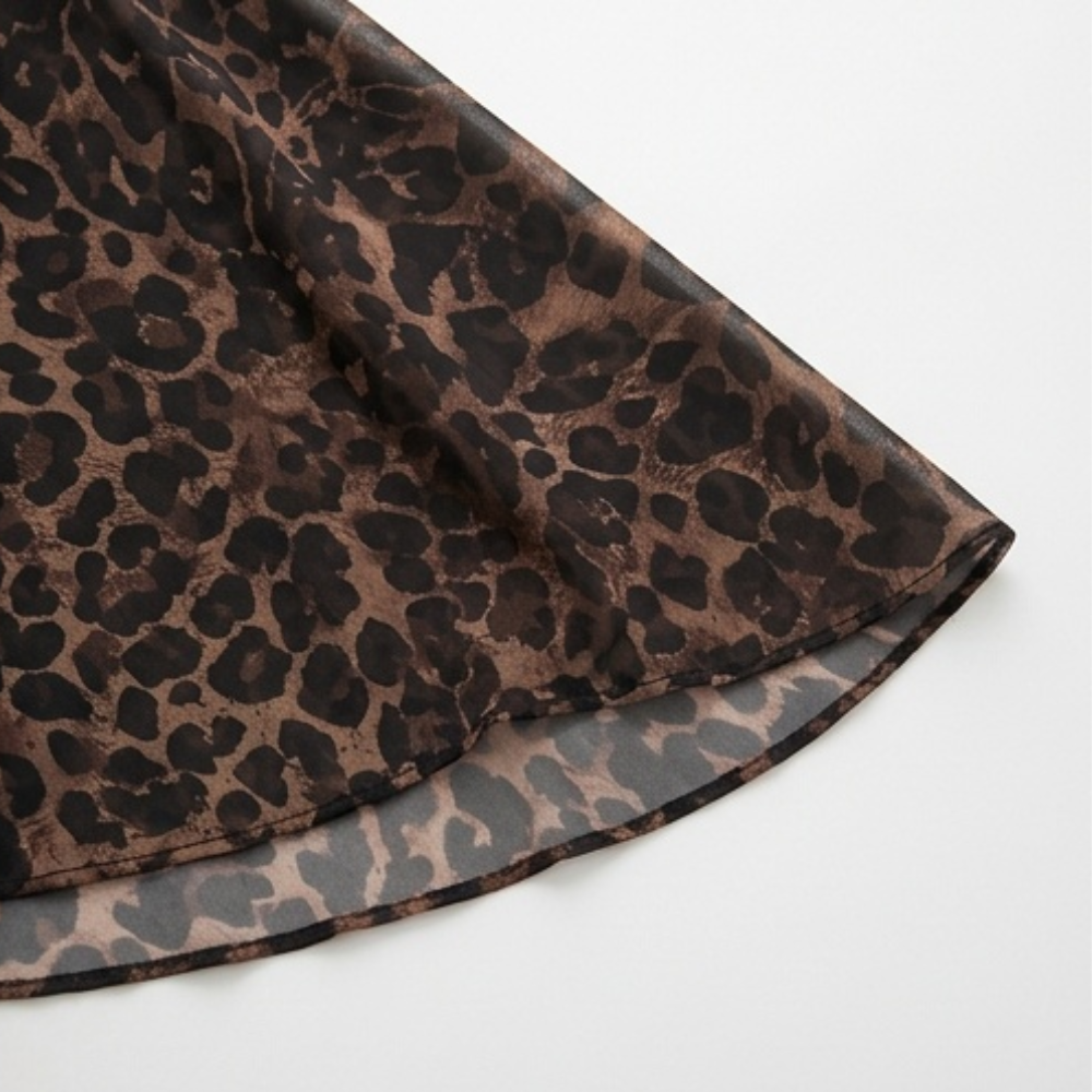 Selvana – Set żakietu i byxor w leopardmönster