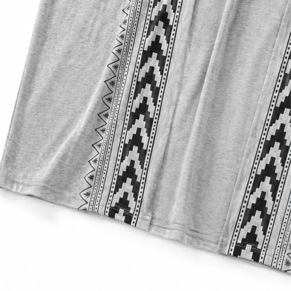 Wearbella – Kofta z otwartym przodem w retro geometryczny mönster