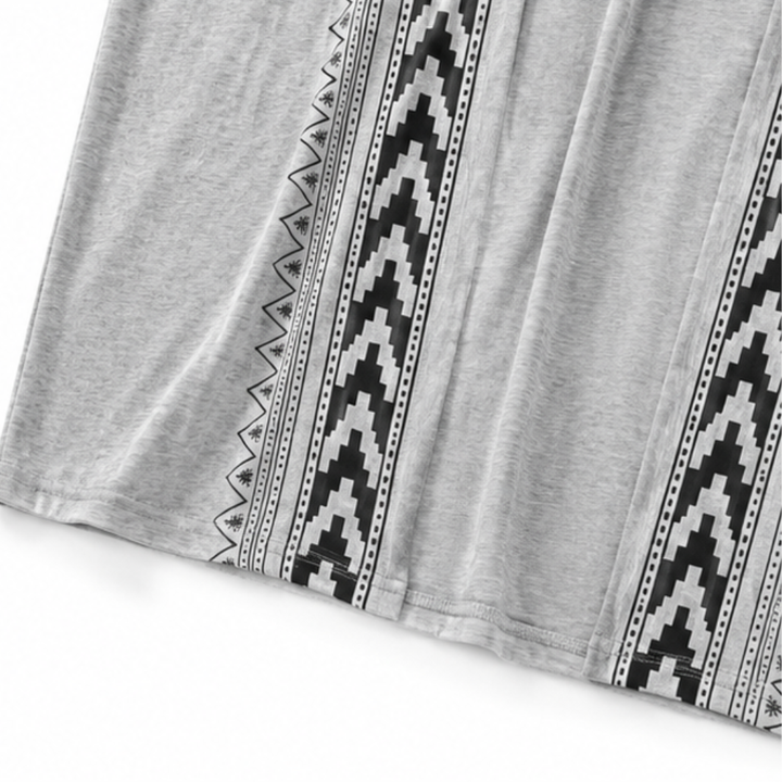 Wearbella – Kofta z otwartym przodem w retro geometryczny mönster
