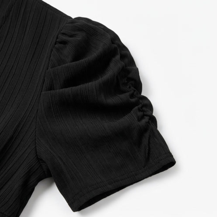 Vivella – Elegant klänning midi z bufiastymi ręKaffemi för kvinnor