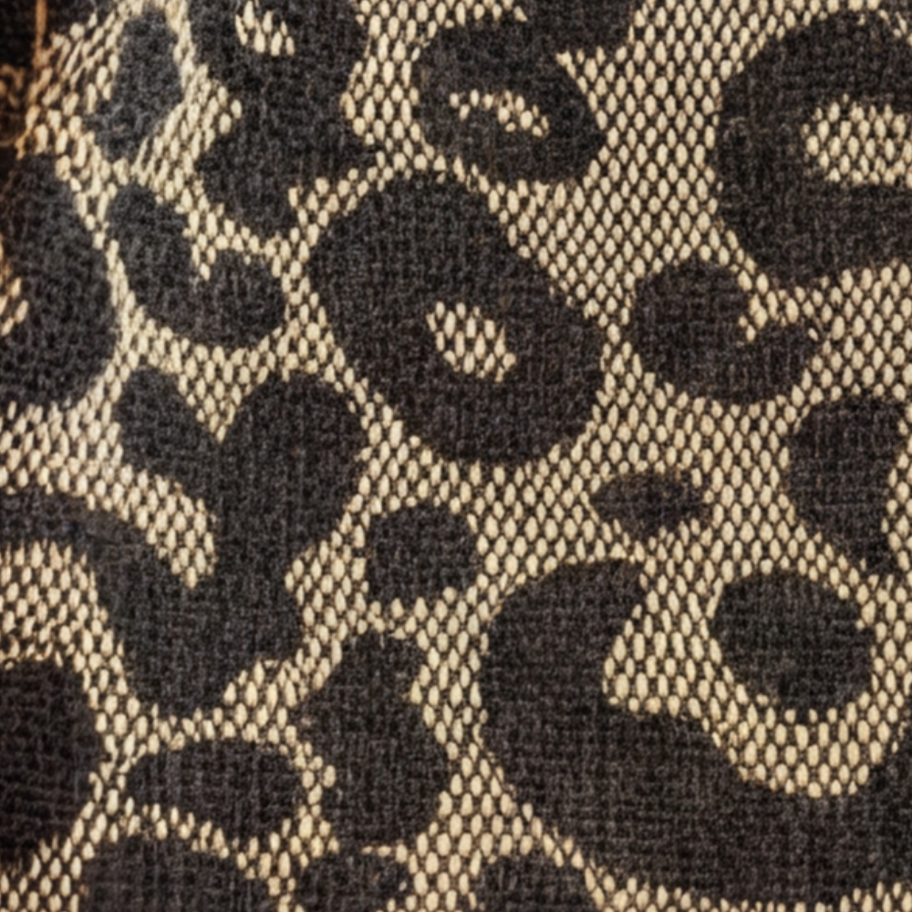 Lynxe - Väska w leopardmönster z detaljer kedja