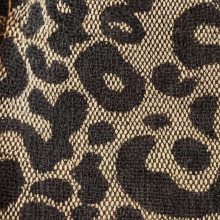 Lynxe - Väska w leopardmönster z detaljer kedja
