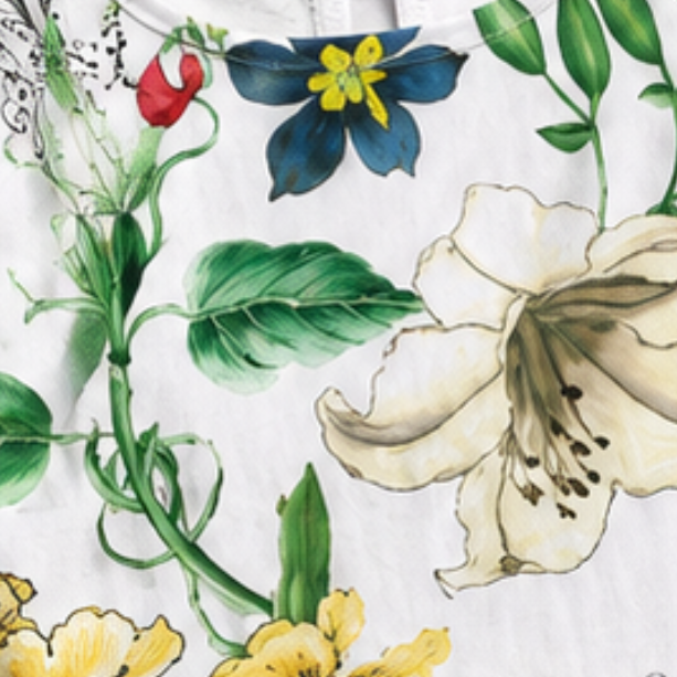 Wearbella – Midi klänning w blommig mönster z okrągłym urringning