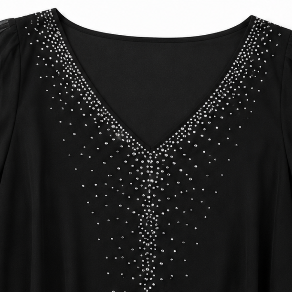 Wearbella – Klänning z peleryną, som omija kłopoty z szalem