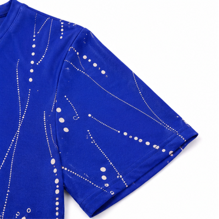 Vivelyn – Blus V-Neck z Wymiarowym Printem