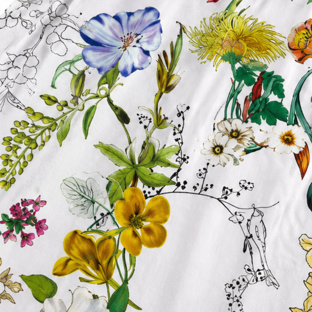 Wearbella – Midi klänning w blommig mönster z okrągłym urringning
