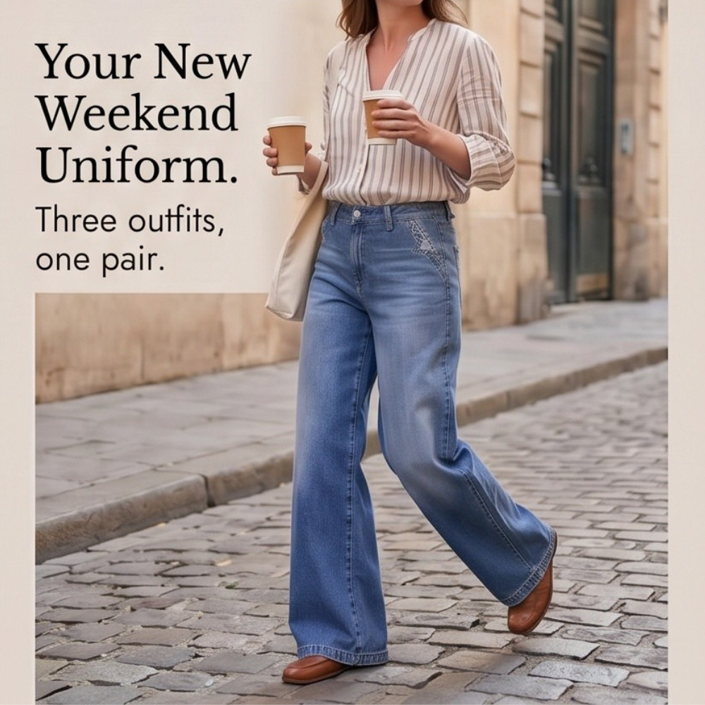 Luvenza – Dam jeans w stilu vintage z vida ben